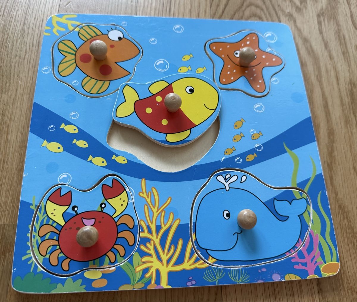 Puzzle: Puzzle en bois, 5 pièces – Usato da Genève venduto da valmath 1