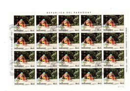 Briefmarken Ski Alpin PARAGUAY CALGARY 1988 ERIKA HESS