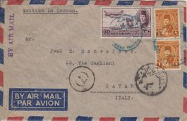Zensurbrief 1948 - Ägypten nach Italien