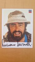 Luciano Pavarotti, Original Autogramm auf Foto in Farbe
