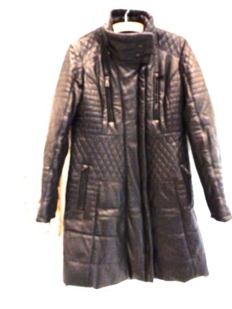 Top Kunstledermantel gefüttert von  Flo Clo Gr. 44 - 400031