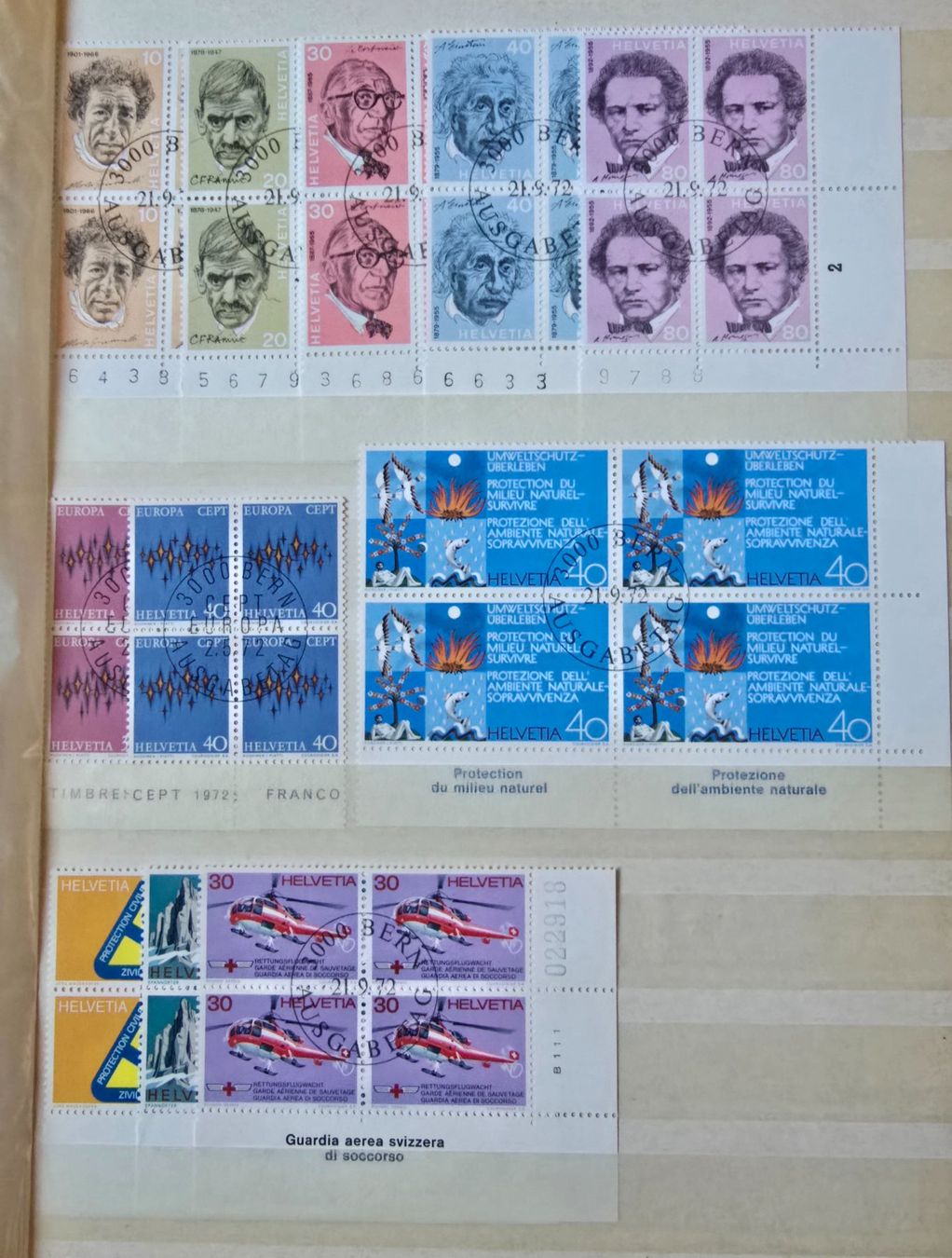 Tous les timbres: Sammlung Viererblocks ET Originalgummi – D'occasion à Duebendorf par Dguguseli 4