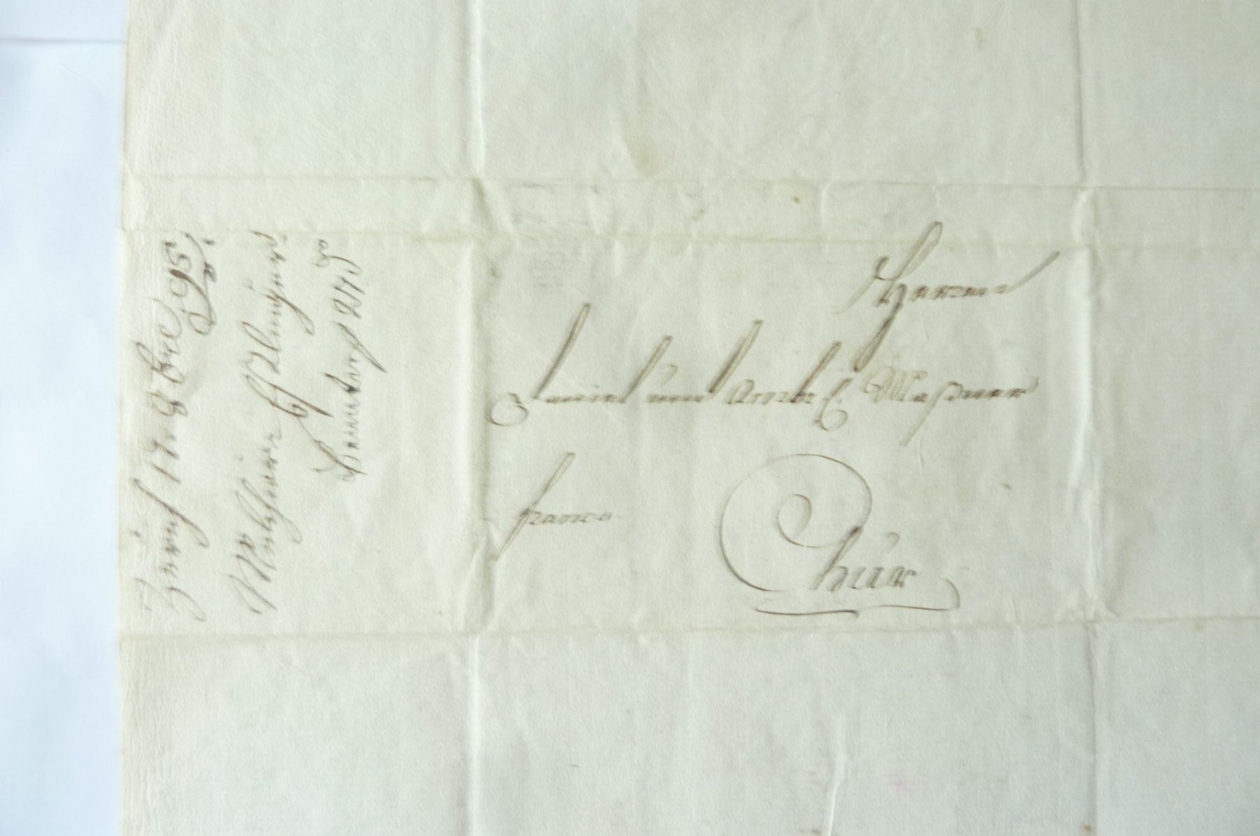 Dokumente: HANDSCHRIFT BRIEF VON MELCHIOR ESSLINGER AN HERREN MESSNER – Gebraucht aus Zürich von Rrehsuah 1