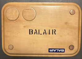 Serviertablett Balair Holz natur mit Glasvertiefungen