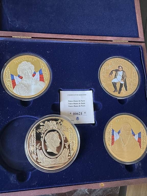 Medaillen: 16 Gilded Copper Commemorative Medals  Napoleon – Gebraucht aus Chêne-Bougeries von joe_7r2q 3