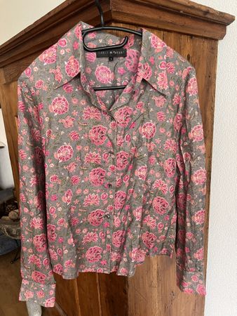 Damen Bluse Isabel Marant Seide Grösse 1 bedruckt Frankreich