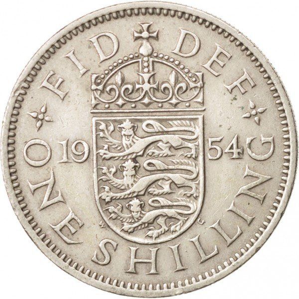 Tutti le monete: 1 Shilling Grossbritanien 1954 – Usato da Kriens venduto da TSCH1