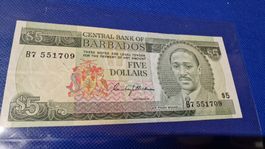 Banknote Barbados 1973