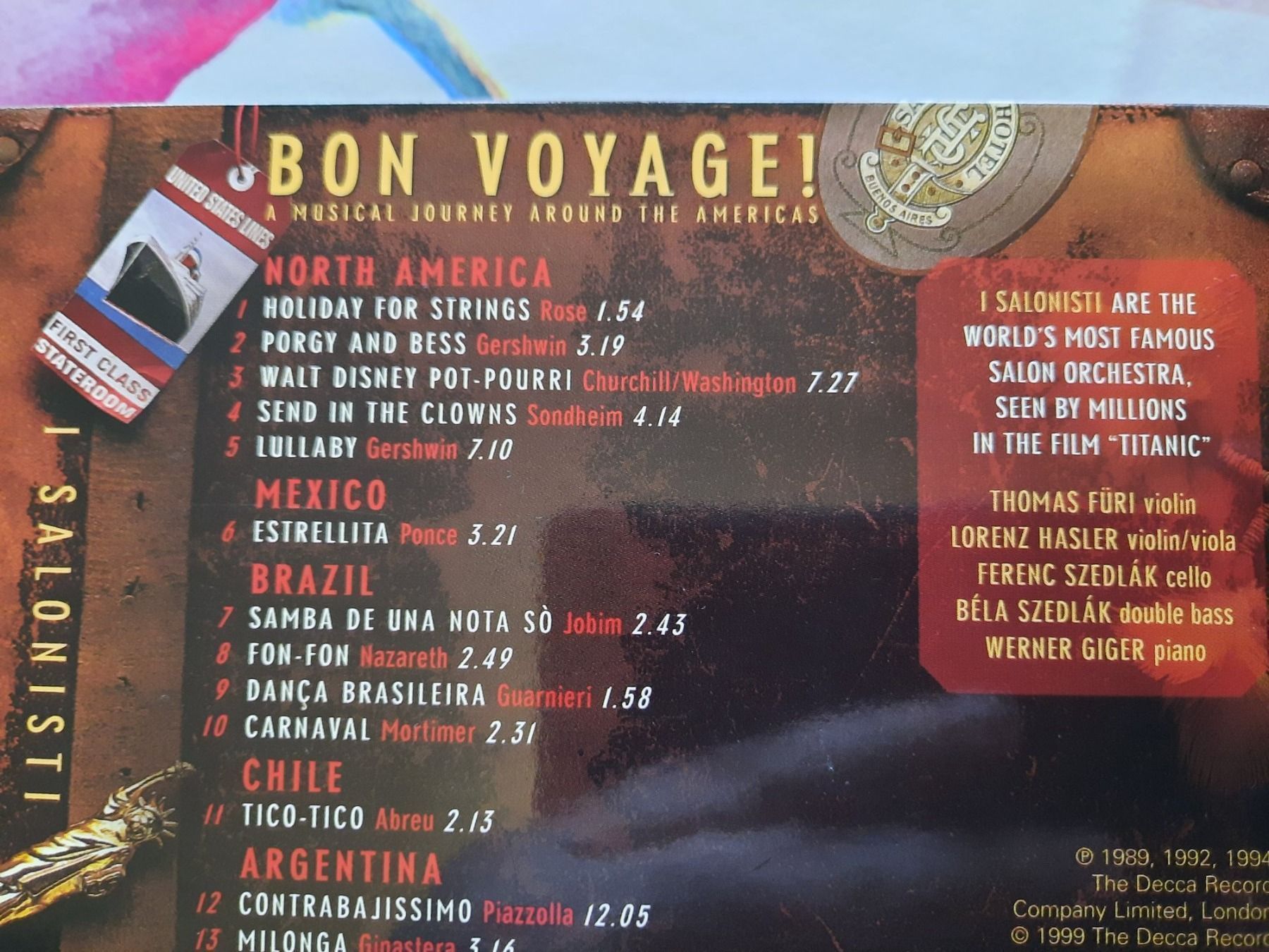 CDs: CD - Bon voyage - around the Americas – D'occasion à Pully par bro_n52j 2