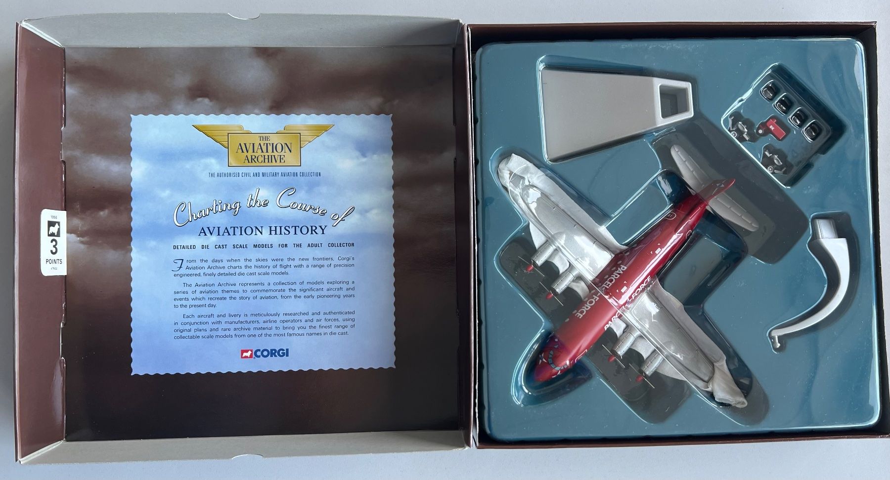 Corgi Toys Kit di modellismo & Modellini statici: Corgi 47602 Vickers Viscount Parcelforce – Nuovo e nell'imballaggio originale da Laufen venduto da ric_9vmm 1