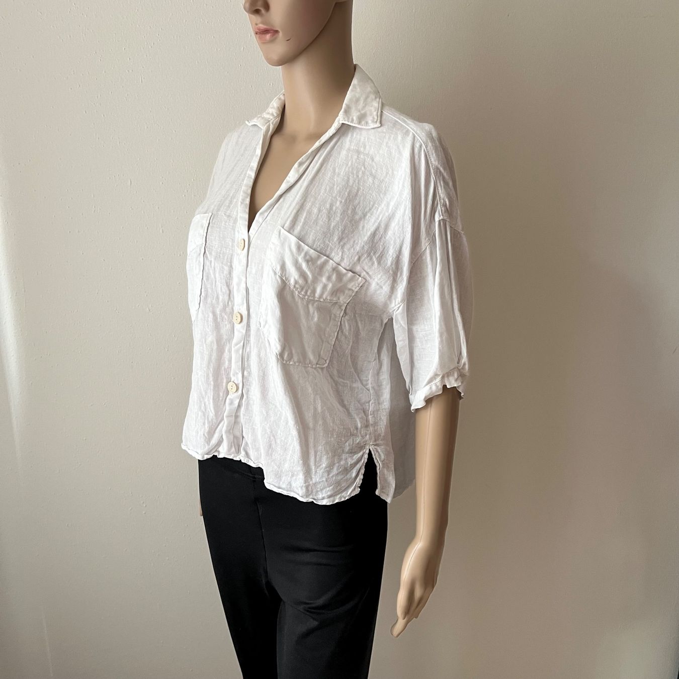 Zara Blusen: ZARA Leinenbluse weiss 🤍 – Gebraucht aus zürich von vintage12 2
