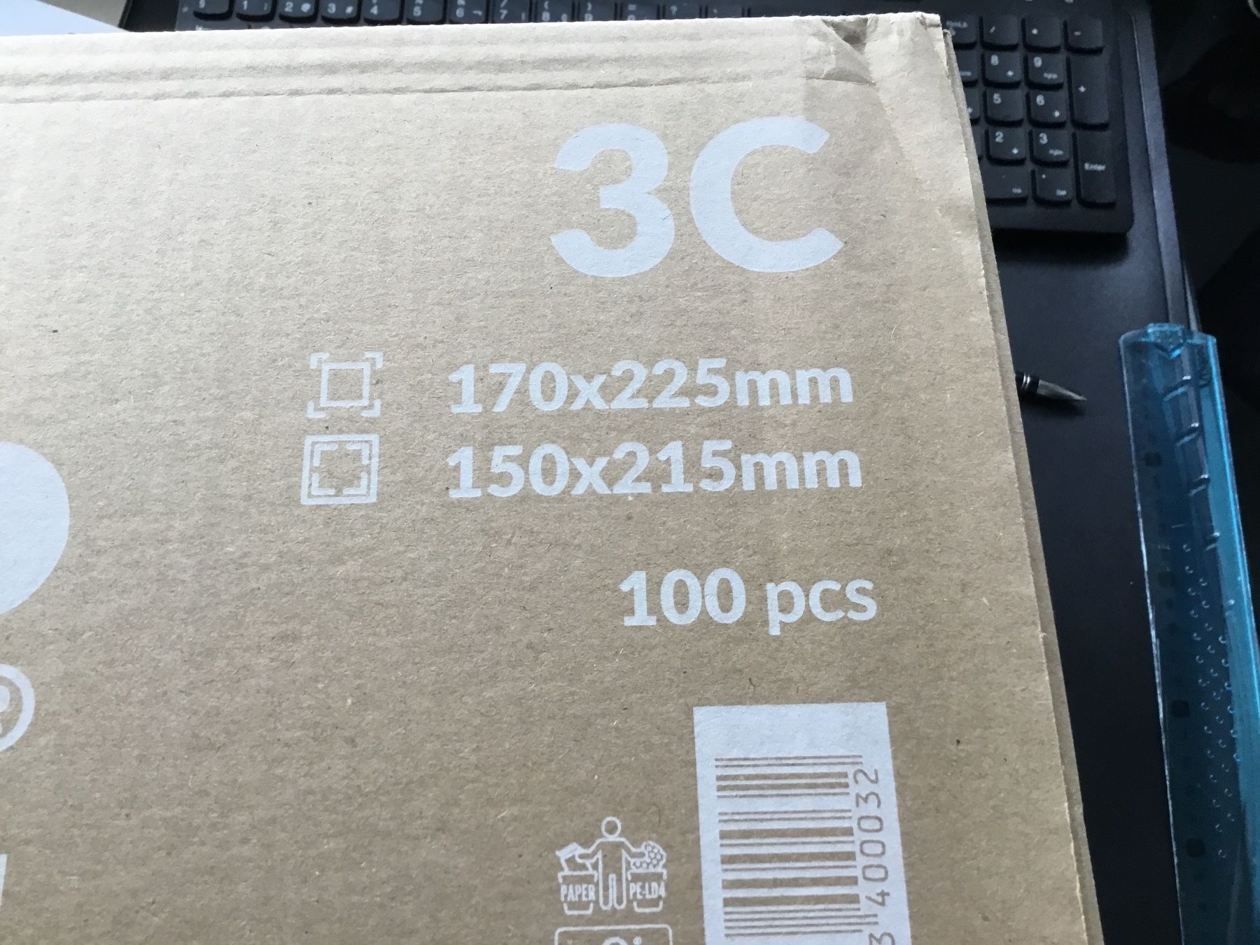 Buste & buste per spedizione: 3/C Couvert ,  Pack  ( 100 Stück) – Nuovo e nell'imballaggio originale da St. Margrethen SG venduto da alfapeugeot10 2