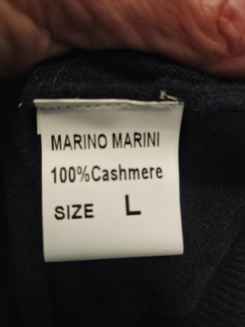 Maglioni & Felpe: Pullover cashmere 100% collo alto BLU SCURO taglia L – Nuovo e nell'imballaggio originale da Figino venduto da Palotta 4