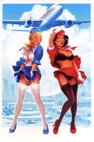 Postkarte "Pin-up".