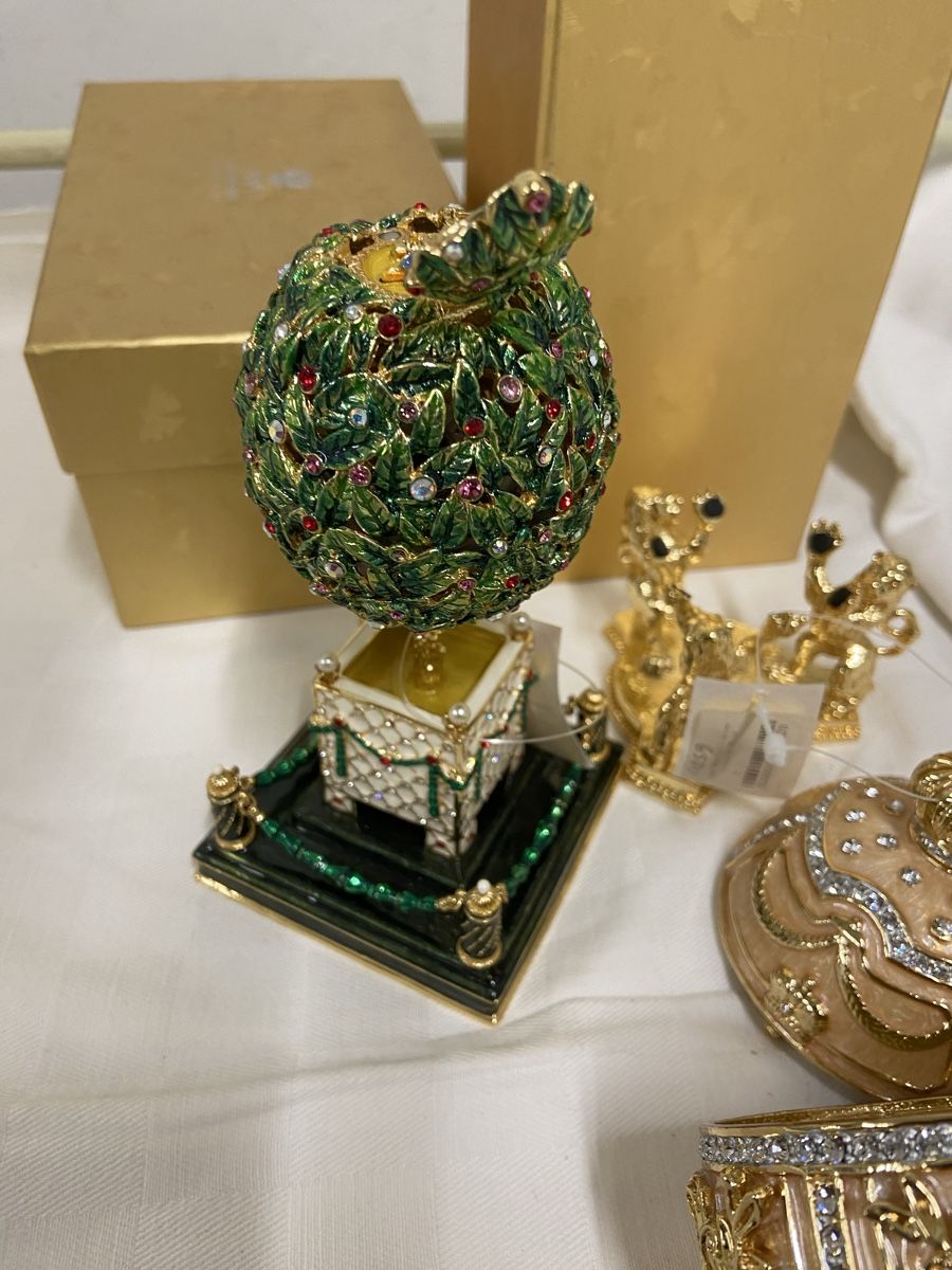Tutte le decorazioni: Dekorative Fabergé-Eier mit Boxen 2 Stk. – Usato da Dietikon venduto da brocki-eyra 2