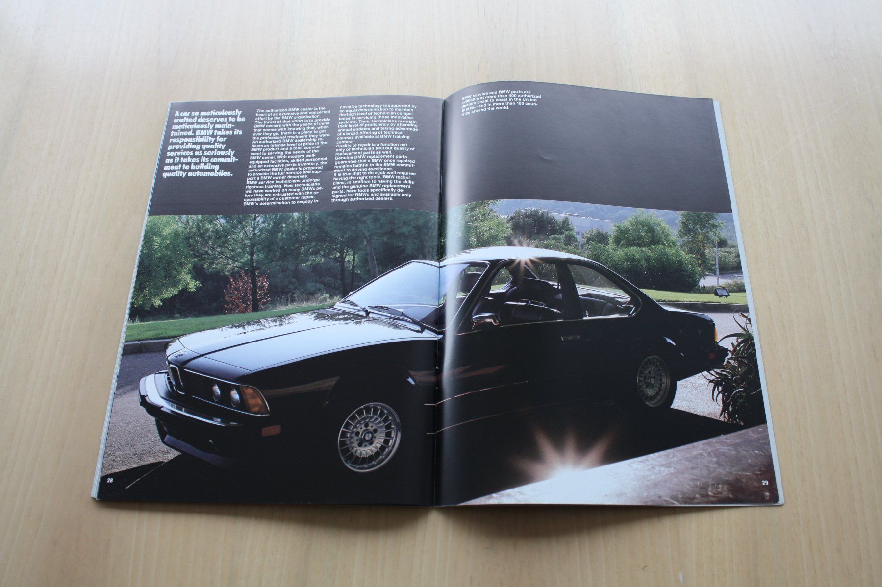 BMW Documenti: BMW 635 CSi USA Prospekt 1985 – Usato da Wikon venduto da erwin400 8