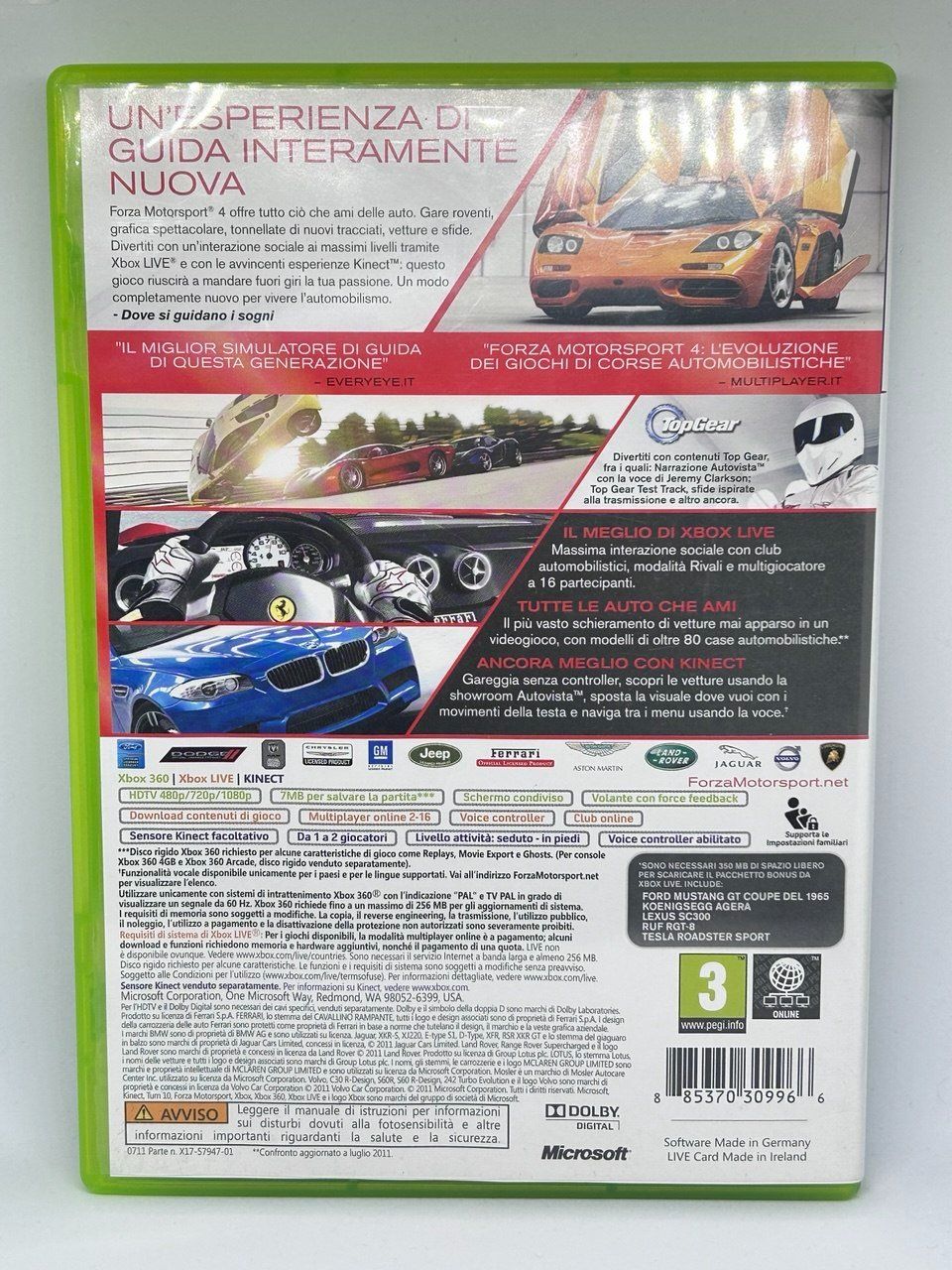 Microsoft Giochi: Forza Motorsport 4 per Xbox 360 – Usato da Giubiasco venduto da LorisVale 1