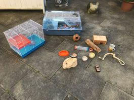 2 Zwerghamsterkäfige + Zubehör