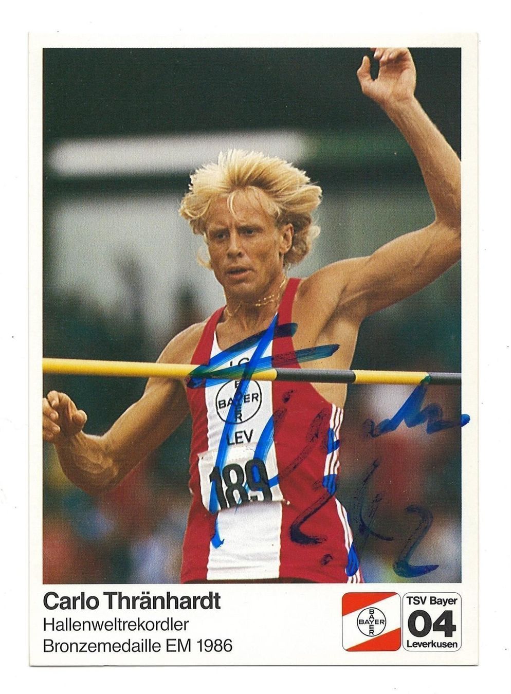 Autografi: CARLO THRÄNHARDT HOCHSPRUNG EM GOLD – Usato da Basel venduto da verano1000