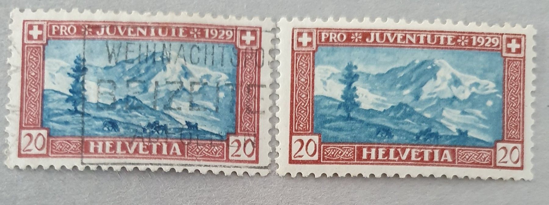 Tutti i francobolli: Pro Juventute 1929 mit Retouche – Usato da Balgach venduto da SIMEON27