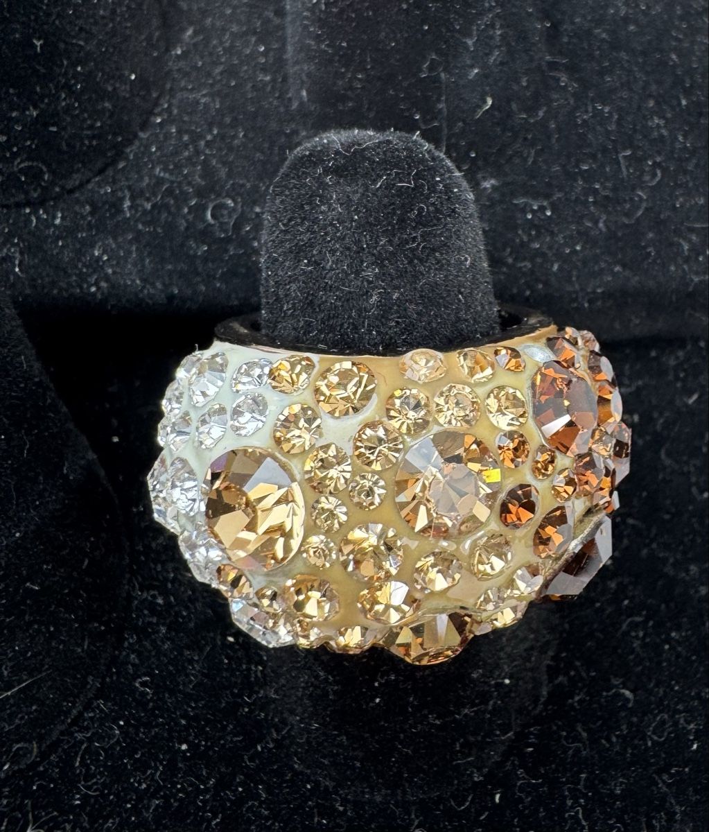 Swarovski Anelli: Sparkling Swarovski Ring - Fall Colors - Size 52 – Usato da Hurden venduto da rac_wyf8 1