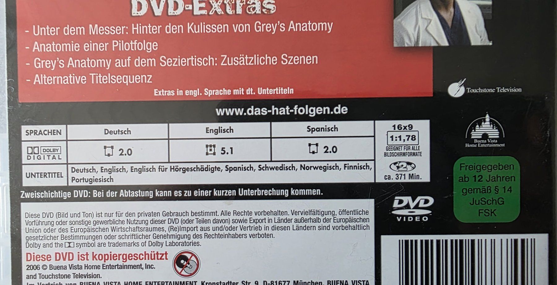Tutti i DVDs: DVD Grey's Anatomy - Staffel 1 – Usato da Oetwil am See venduto da fineli2 1