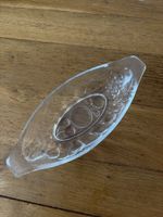 Vintage Glasschale mit Fruchtmotiven