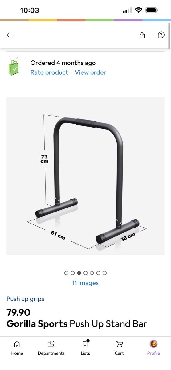 Altro in Decorazioni & Accessori: Push up stand bars Gorilla Sports – Usato da Zürich venduto da lou_98nx 1