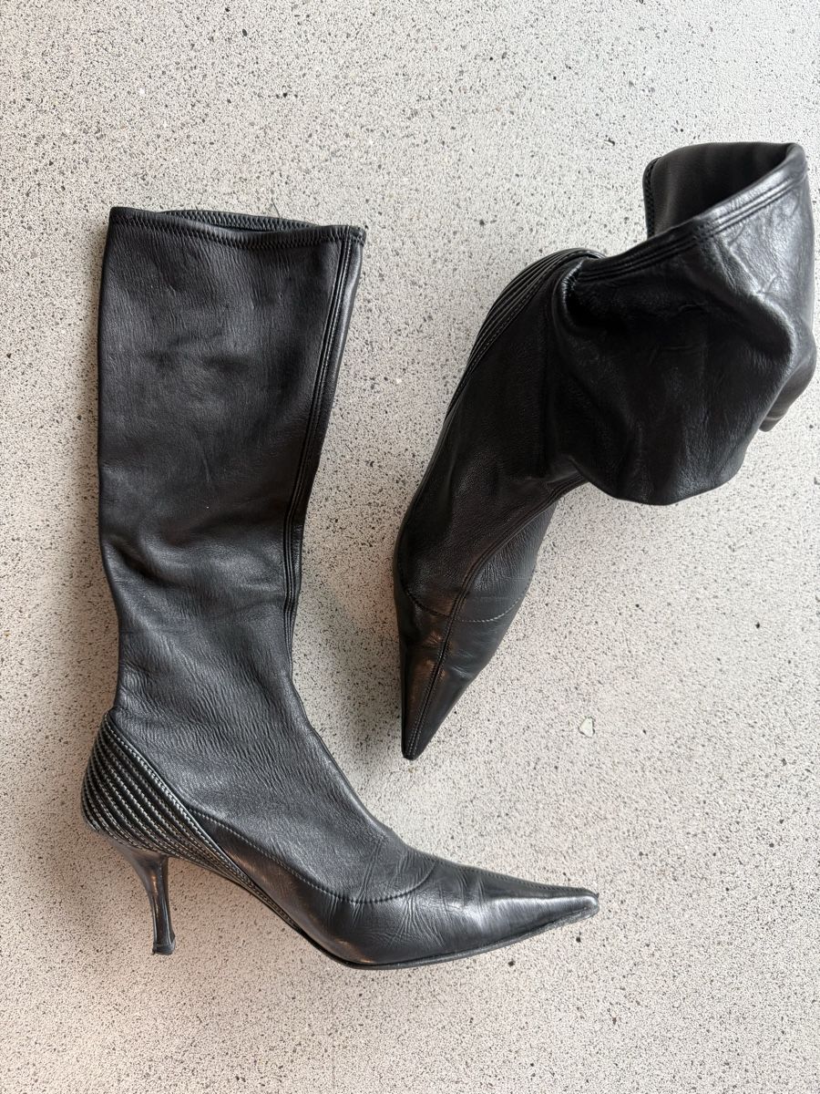 Damenschuhe: Bruno Malgi Designstiegel Spitz mit Stretch Schaft Gr. 38 – Neu (gemäss Beschreibung) aus Richterswil von Solemare47Nicole 2