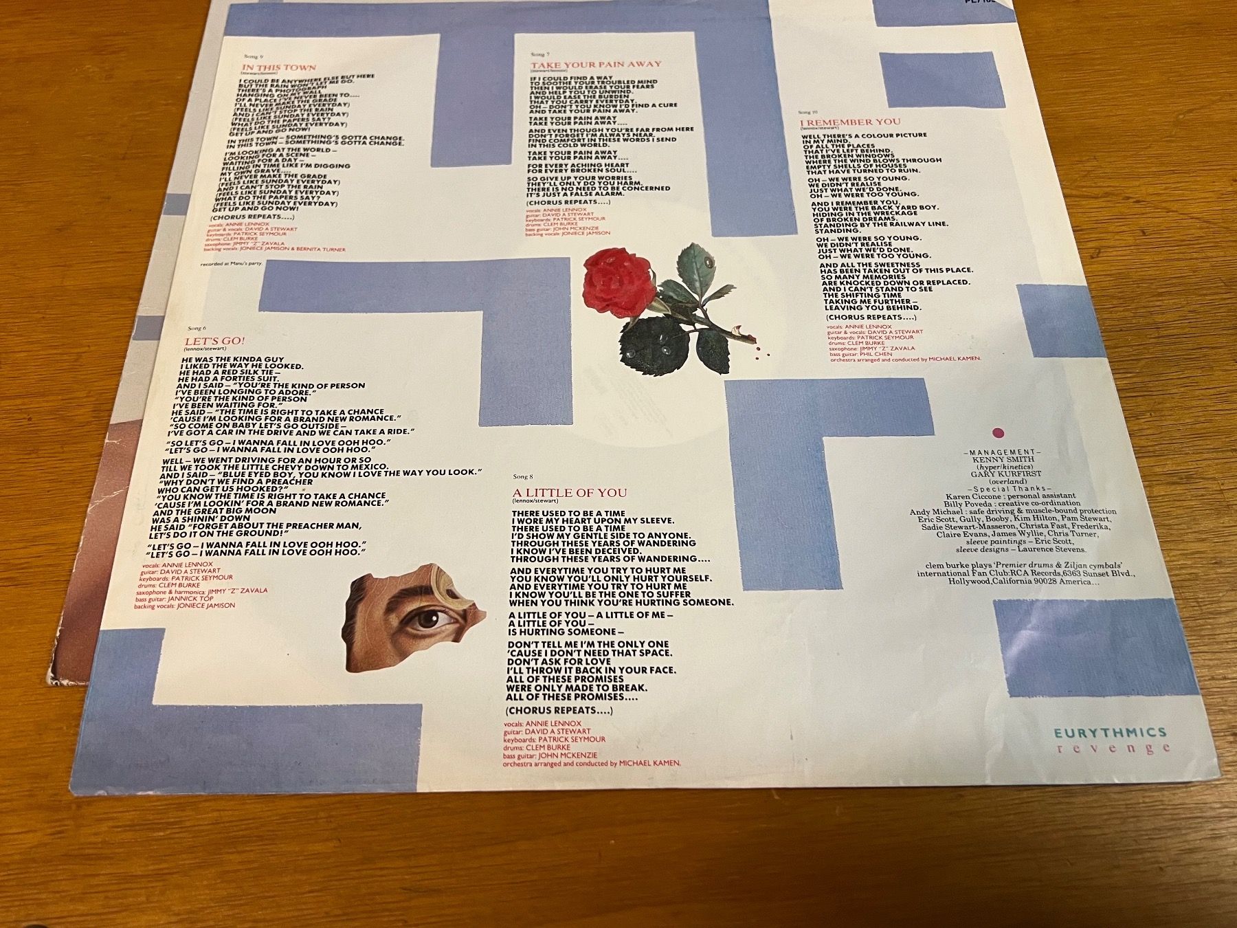 Schallplatten: Disque 33T revenge de Eurythmics – Gebraucht aus Villars sur Glane von  2