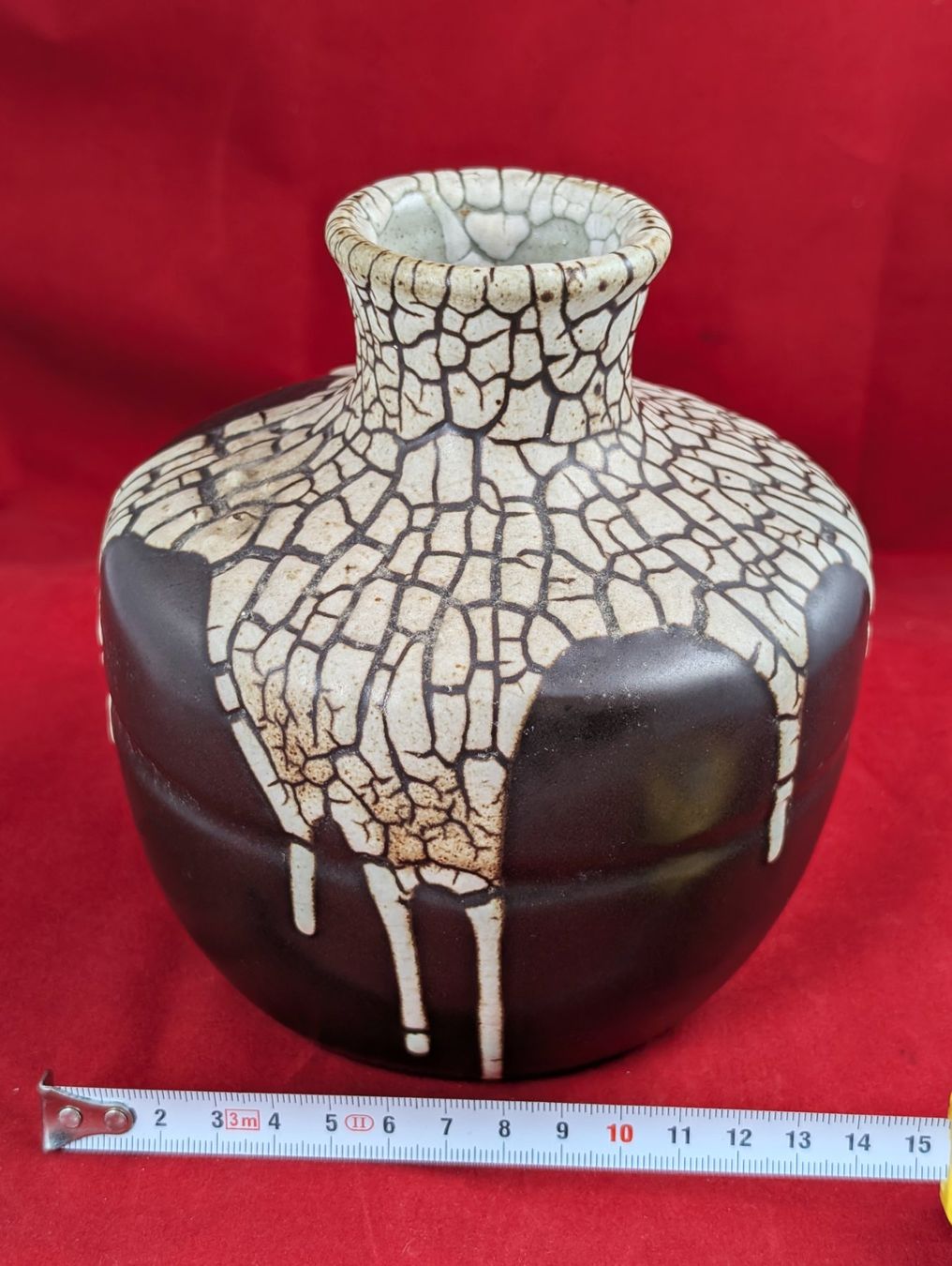 Vasi & Recipienti: Dekorative Studiokeramik-Vase mit Rissglanz – Usato da Embrach venduto da RogerGerzner 1