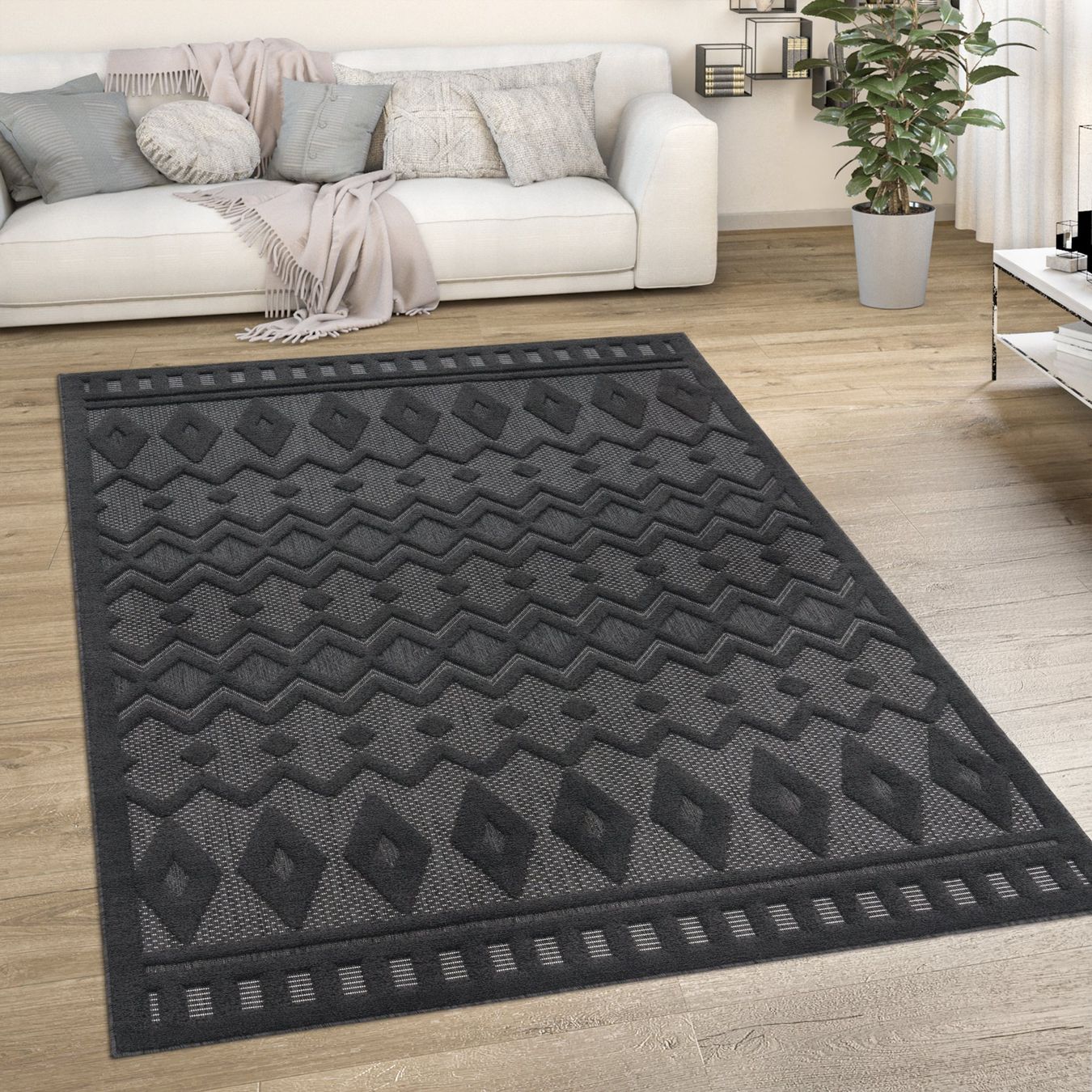 Tappeti: XXL Teppich NEU 3D Effekt Boho Ethno 200x290 – Nuovo e nell'imballaggio originale da Bern venduto da Miraitrading