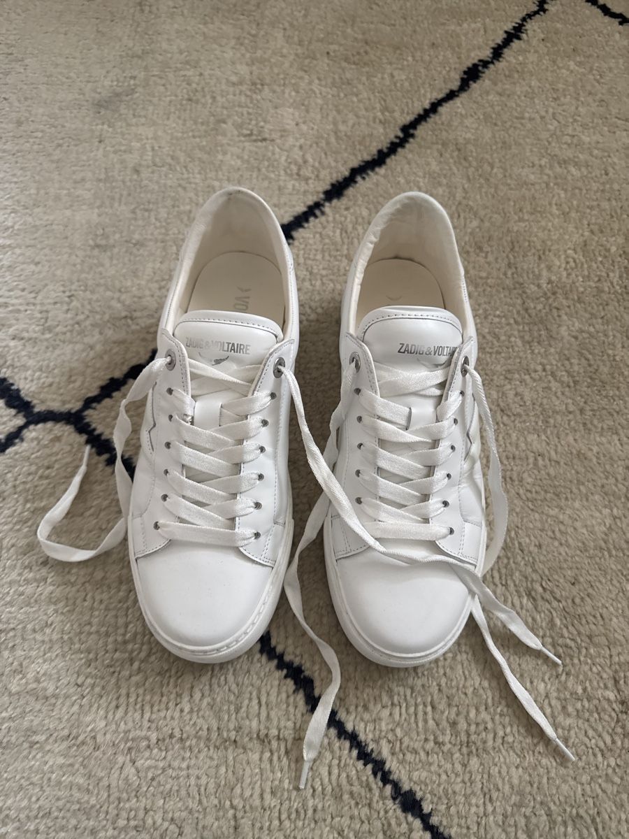 Zadig & Voltaire Scarpe da donna: Zadig et Voltaire sneakers cuir 41 – Usato da Genève venduto da Cicin