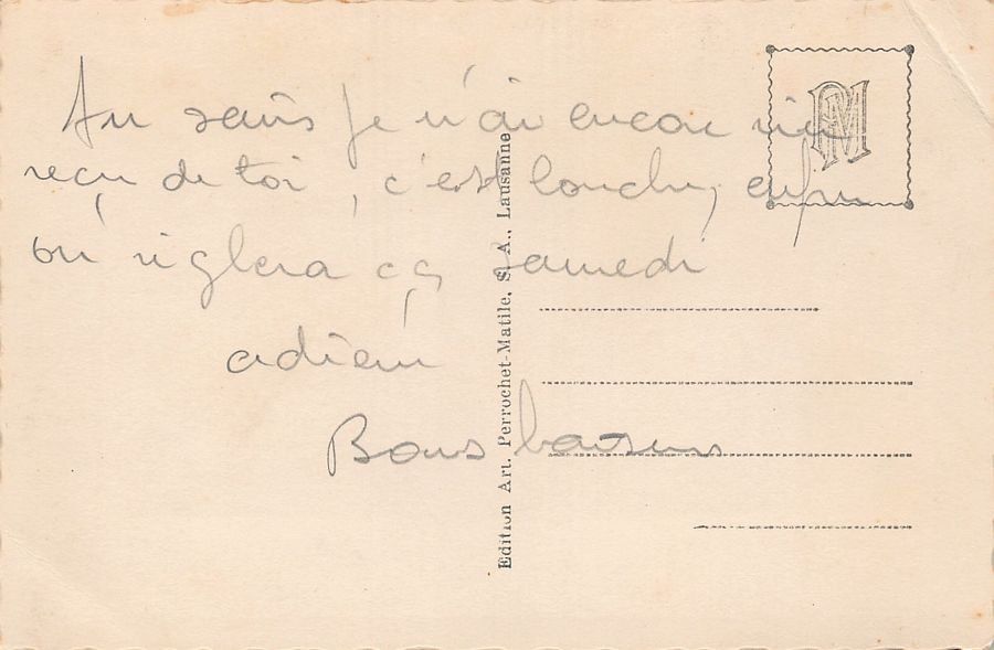Cartoline postali: ALPIN: Dents de Morcles, vers 1935 – Usato da Frauenfeld venduto da POML 1