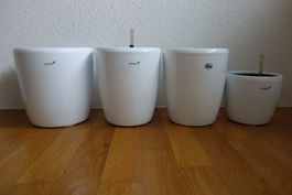 4 Luwasa Venus Hydrokultur Pflanzgefässe Keramik