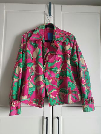 Escada Sport Floral Cotton Jacket Size 38