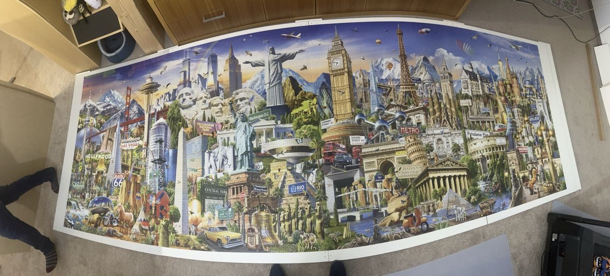 Educa Puzzle: Educa Puzzle 42000 Teile Arround the World ink. Holzplatten – Usato da Triesenberg venduto da fel_bq2g 1