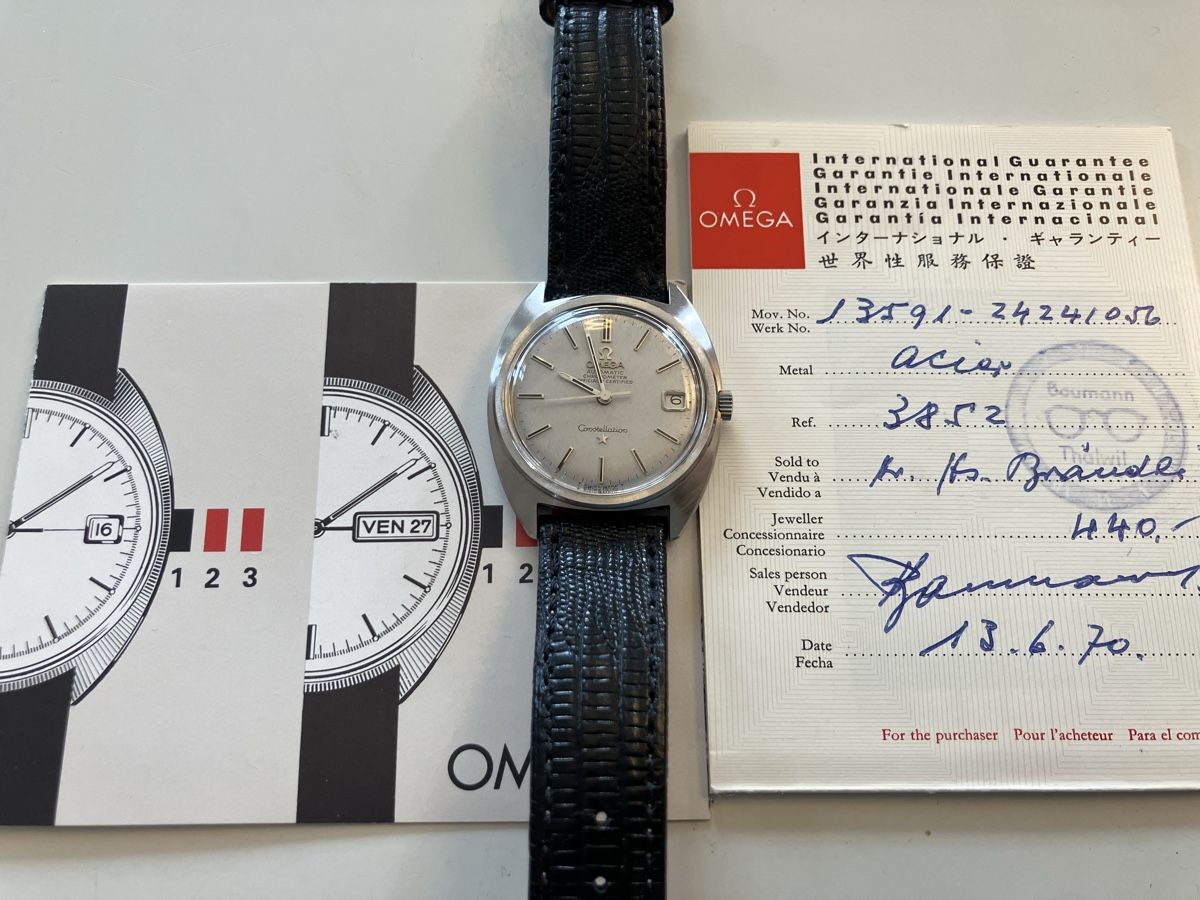 Omega Montres: Omega Constellation Automatic Chronometer Herren Uhr mit Pap – D'occasion à Jonen par ursi161066 5