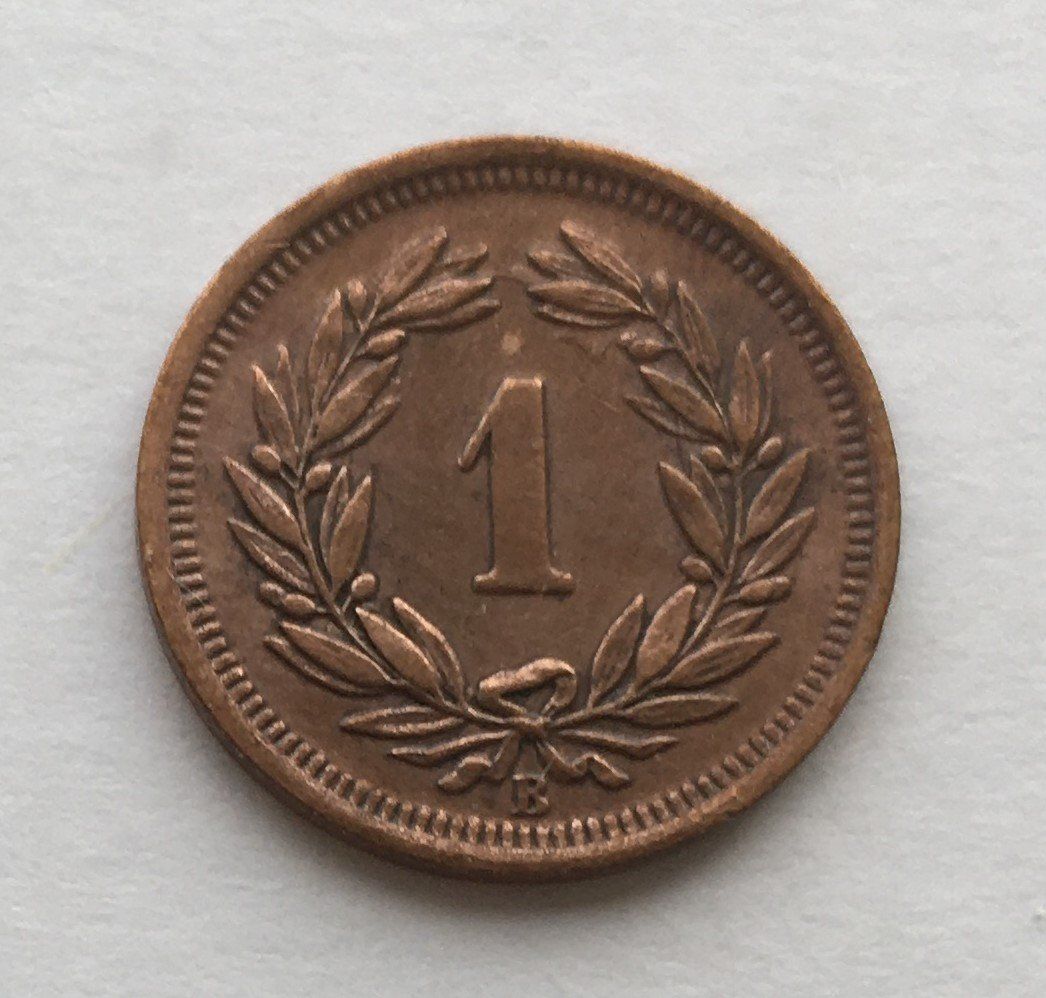 Tutti le monete: 1924 1 Rappen -unz – Usato da Kirchberg SG venduto da Helveticus00 1