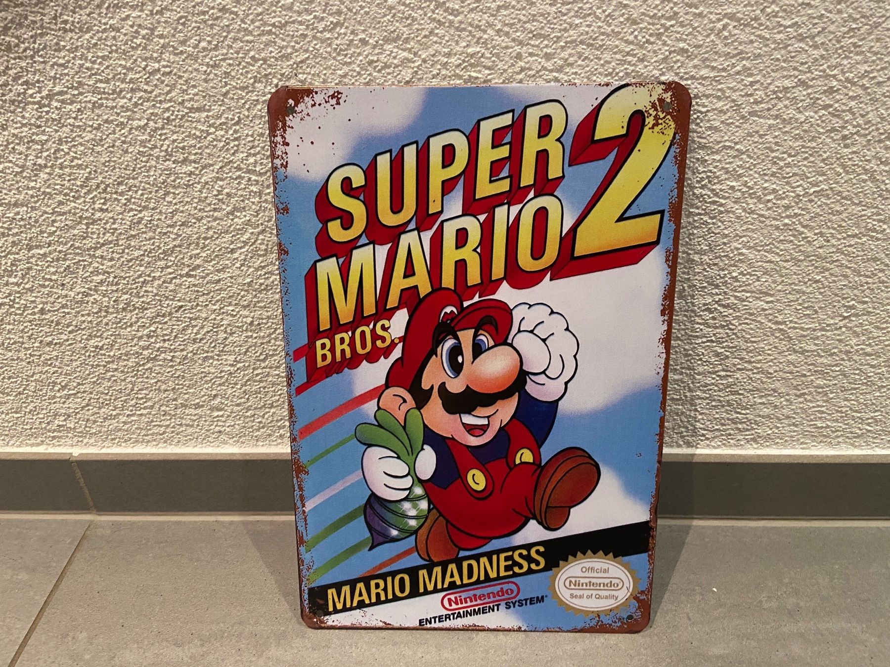 Schilder: SUPER MARIO 2 / VINTAGE BLECHSCHILD  NEU ! – Neu und originalverpackt aus Seon von Aaargauer01 1