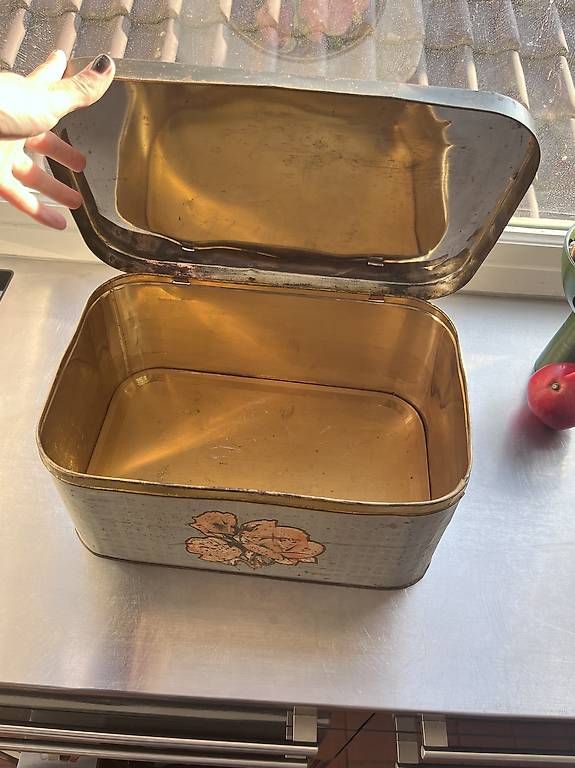 Barattoli: Grösse Vintage Rosen Blechdose – Usato da Gandria venduto da mar_5yvs 1