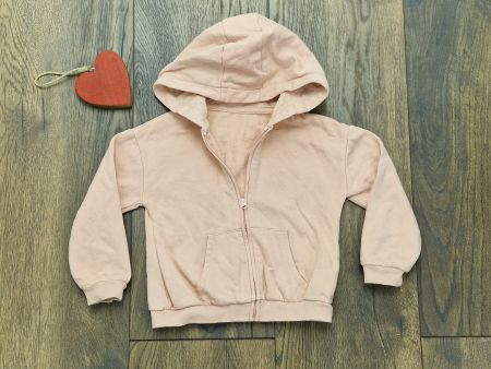 Kapuzenjacke C&A rosa Herz Stickerei Grösse 116 wie neu
