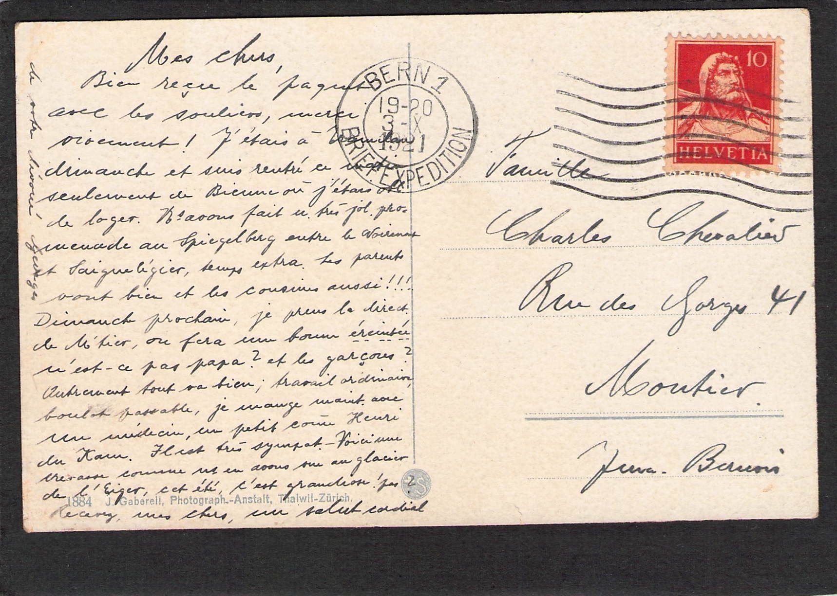 Cartoline postali: AK BE ,Überschreit. ein. Gletscherspalte – Usato da Reichenburg venduto da Pipo-67 1
