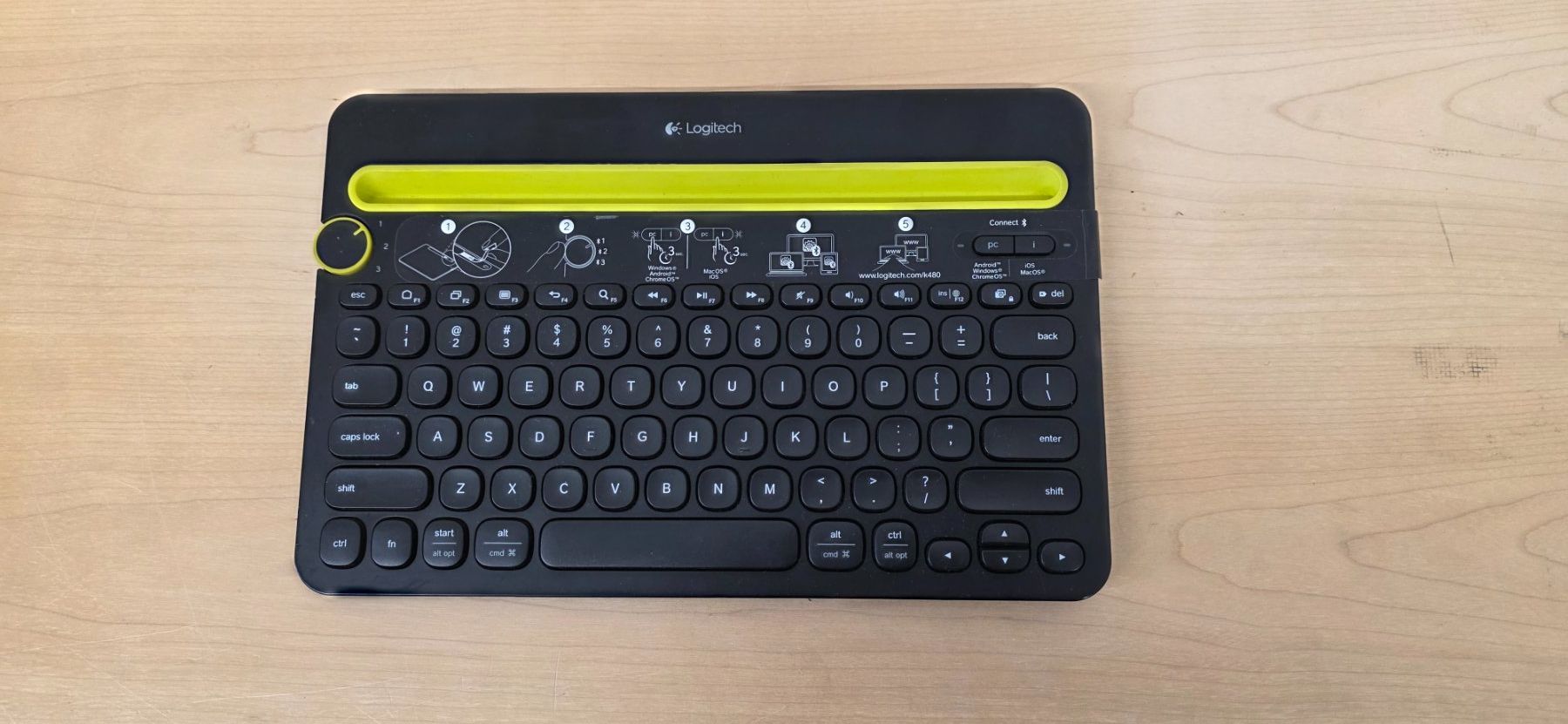 Logitech Tastaturen: US Keyboard Logitech K480 – Gebraucht aus Elgg von computerbrocki