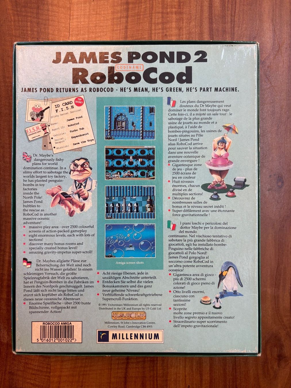 Giochi: Amiga Spiel: James Pond 2 - Codename RoboCod (Big Box!) – Usato da Niederhasli venduto da Manuf0 1