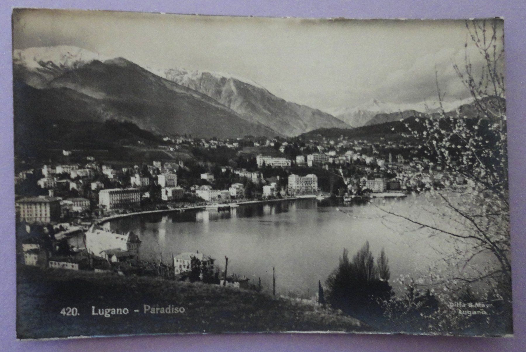 Ansichtskarten: Lugano - Paradiso – Gebraucht aus Fétigny von Billy2miny