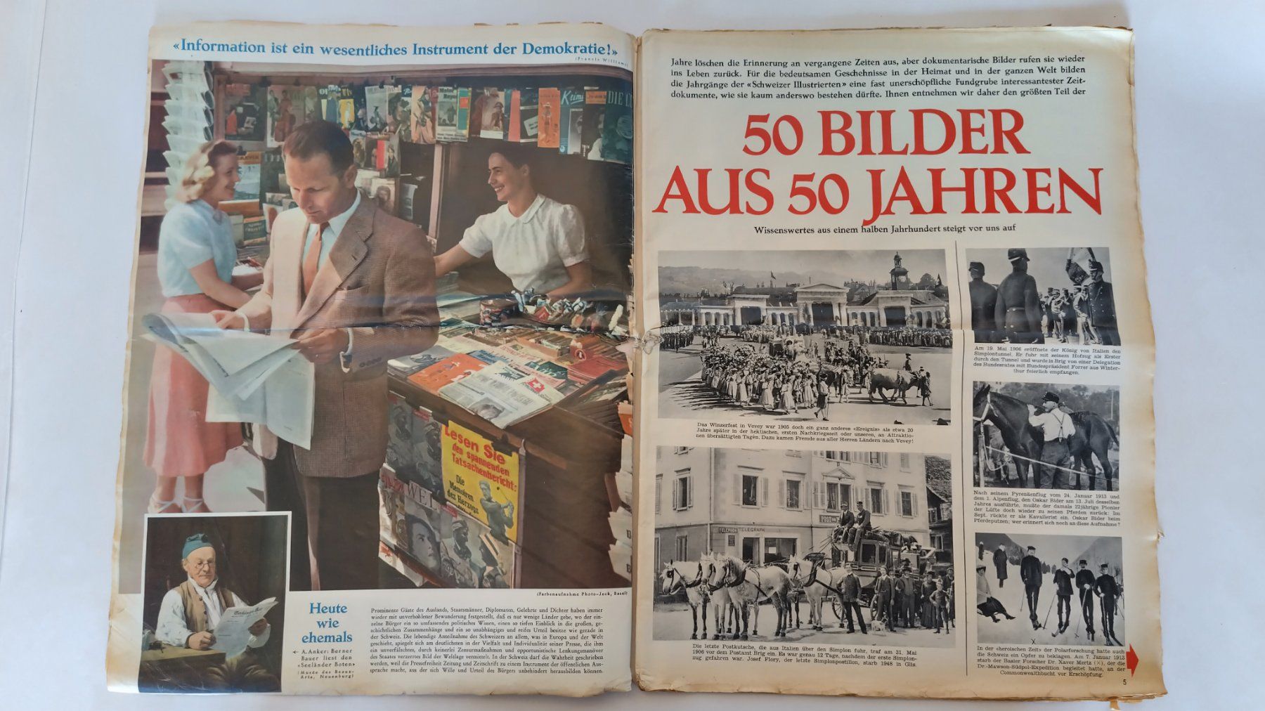 Revues & Magazines: Schweizer Illustrierte Zeitung 1950, Nr. 30 - Sondernummer – D'occasion à Bellach par JingleJerry 3
