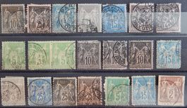 Frankreich Lot alles alte Werte III