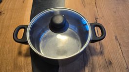Topf aus Edelstahl 3L mit Glasdeckel, ideal für den Winter!