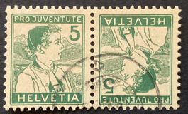 1915, Kehrdruck K11 Pro Juventute 1915 gest., SBK 740 Fr.